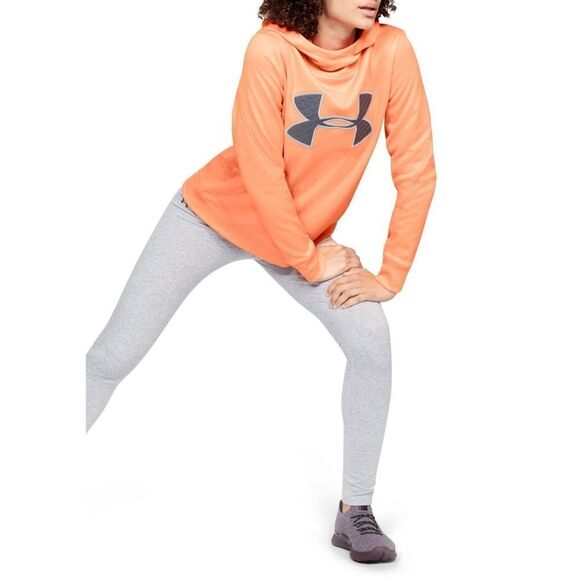 New! UNDER ARMOUR Big Logo Fleece Hoodie Sweatshirt Sweater Orange Size Small - Picture 3 of 3